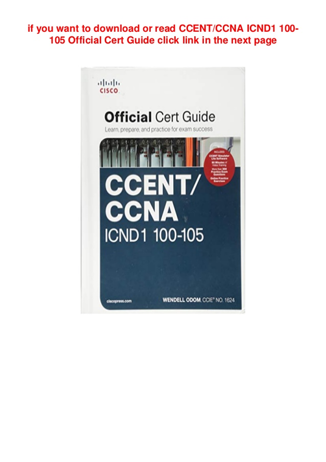 Ccent/ccna Icnd1 100-105 Official Cert Guide Pdf